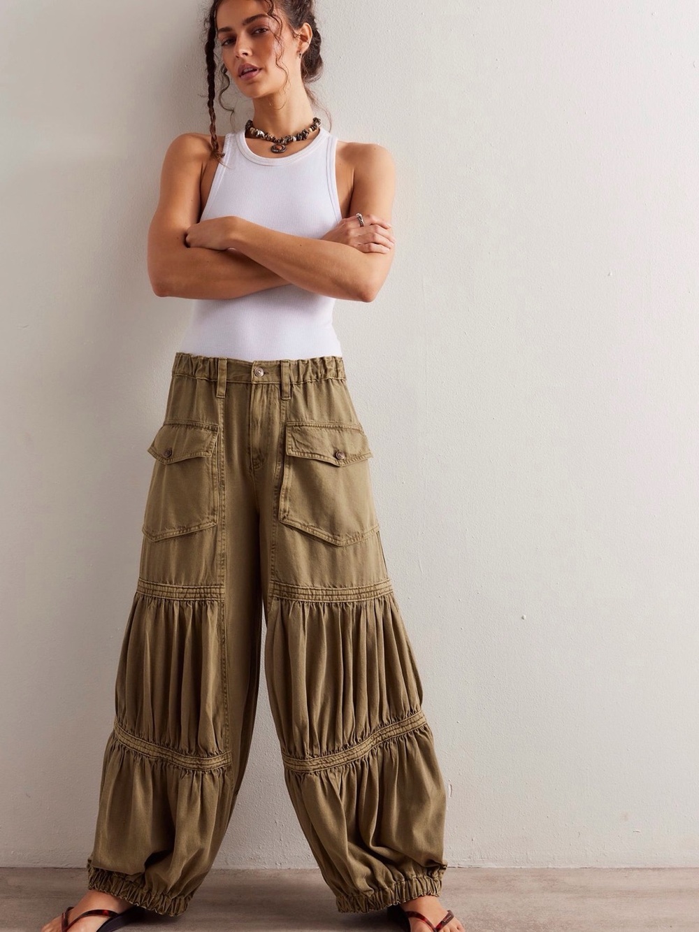 We The Free Last Word Parachute Pants